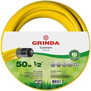 Шланг поливоч GRINDA 30 атм.,армирован., 3-х слойный, 1/2*50м "COMFORT"